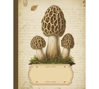 Mushroom Vintage - A Notebook with a Forest Soul: Wide-ruled notebook • 150 pages •7.5’’ x 9.25’’• Vintage mushroom design • Perfect for journaling & ... on the cover - aesthetic for nature lovers