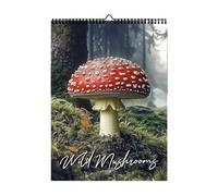 Mushroom Wall Calendar 2026, Wild Monthly Planner, 11.22x8.27 inches 12 Month Organizer, Jan Dec Schedule, Decorative Wall Chart, Perfect for Home, Office, School, Nursery, Planning, Daily Tasks