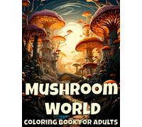 Mushroom World Coloring Book for Adults: Adult Coloring Book Featuring Mushrooms, Fungi, Mycology
