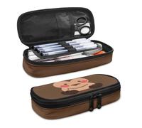 Mushroom068 Estuche pequeño de peces y tiburones para estudiantes universitarios, adolescentes, suministros escolares, bolsa organizadora de lápices, estuche para lápices, estuche para lápices para la