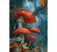 Mushrooms 1200 Piece Jigsaw Puzzles for Adults, Colourful, Challenging & Brainteasing Adult Puzzles 1200 Pieces Woods, Fun jigsaws for The Whole Family 30x20 Inch