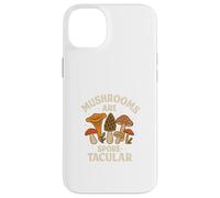 Mushrooms Are Spore-Tacular Funny Fungi Foraging Retro Carcasa para iPhone 14 Plus