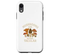 Mushrooms Are Spore-Tacular Funny Fungi Foraging Retro Carcasa para iPhone XR