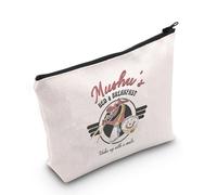 Mushu Dragon Inspired Gift Mushu's Bed & Breakfast Wake Up with A Smile Zipper Pouch Makeup Bag, Mushu's Eu, Bolsa de cosméticos con impresión