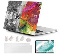 MUSHUI 4 en 1 Funda Compatible para MacBook Air 13.6 Pulgadas M2 A2681 M3 A3113 M4 A3240 2025 2024 2022 con Touch ID, Plástico Carcasa Rígida & Cubierta del Teclado & Protector de Pantalla, X81-3