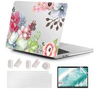 MUSHUI 4 en 1 Funda Compatible para MacBook Air 13.6 Pulgadas M2 A2681 M3 A3113 M4 A3240 2025 2024 2022 con Touch ID, Plástico Carcasa Rígida & Cubierta del Teclado & Protector de Pantalla, X81-18