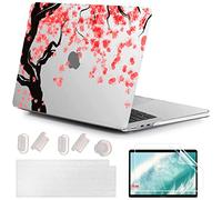 MUSHUI 4 en 1 Funda Compatible para MacBook Air 13.6 Pulgadas M2 A2681 M3 A3113 M4 A3240 2025 2024 2022 con Touch ID, Plástico Carcasa Rígida & Cubierta del Teclado & Protector de Pantalla, X81-10