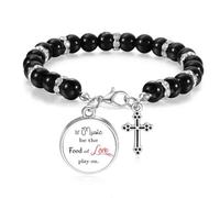 Music be The Food of Love - Pulsera de cuentas boho