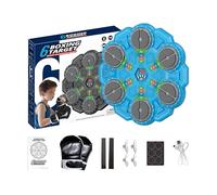 Music Boxing Machine-6-buttons Rhythm Boxing Trainer, perforación de pared, equipo electrónico de entrenamiento para el hogar de fitness para adultos y niños