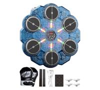 Music Boxing Machine, 9-Speed High Intensity Performance Wall-Mounted Punching-Machine, Adults Boys-Men Home Gym Workout Fitness Training-Use For Indoor Doorway Apartment Home Use Full Body Training
