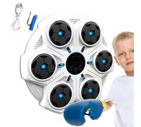 Music Boxing Machine - Juego de boxeo fitness, entrenador de ponche de pared | Punching Music Interactive Punching, equipo de boxeo para niños Cardio entrenamiento de velocidad de entrenamiento de