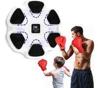 Music Boxing Machine, Máquina de Boxeo Musical con 2 Pares Guantes, Blue-Tooth LED Smart Music Boxeador Electrónico de Pared para Adultos y Niños, Ajuste de Velocidad y Modo