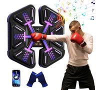 Music Boxing Machine, Smart LED Bluetooth Musical Boxing Machine, con guantes de boxeo, objetivo de boxeo montado en la pared, 9 modos de velocidad y modo de conteo para adultos y niños Exercise (B)