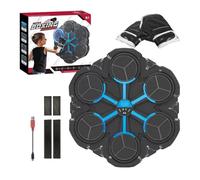 Music Boxing - Máquina de boxeo musical, equipo de entrenamiento para ejercicios con montaje en pared de 3 modos, punzón musical inteligente, con coloridos y máquinas de boxeo en Le