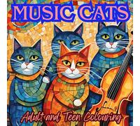Music Cats: Mosaic Colouring for Adults and Teens