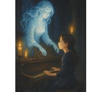 Music Composition Notebook - Ghostly Piano & Musical Butterflies: A premium music manuscript book with inspiring quote, clean staff lines, and ... for composing, songwriting, and practice