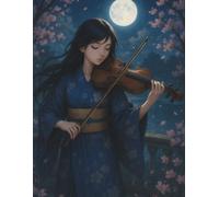 Music Composition Notebook - Moonlit Performance: 12-stave music writing notebook for composing, practice, and recording ideas