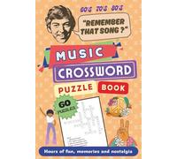 Music Crossword Puzzle Book: Crossword Puzzles with Easy to Read Print about Music from the 60's 70's and 80's | 6x9inches, 120 pages | 60 puzzles ... gift for Birthdays, Vacation and Relaxation.