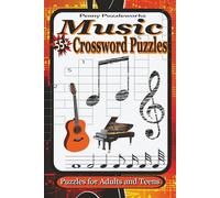 Music Crossword Puzzle: Easy-to-Read Print, music terms, instruments, sound gear words | 6x9, 121 Pages, 55+ Puzzles | Perfect Gift for musicians, music lovers, teachers, and puzzle fans of all ages