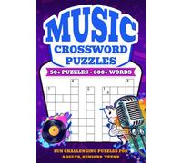 Music Crossword Puzzles: Crossword Puzzles with Easy to Read Print about Music, Rock, Pop, Classical, Soul, Country, Jazz and More | 6x9 inches, 120 ... Gift for Vacations, Holidays and Relaxation