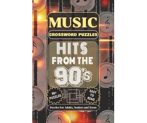 Music Crossword Puzzles: Hits From The 90's | Crossword Puzzles with Easy to Read Print about 90's Pop, R&B, Rock, Hip-hop Hit Songs and More! | 6x9 ... Lovers, Game Night, Holidays, and Relaxation