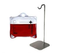 Music Drip - Funda protectora para AirPods Pro 1/2 de silicona líquida con cordón y soporte, carcasa anticaída de alta transparencia, rosa y rojo (rojo por Blood Type Style) (Redz RH)