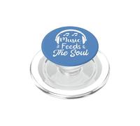 Music Feeds The Soul Auriculares Amante de la música PopSockets PopGrip para MagSafe