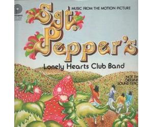 MUSIC FROM SGT PEPPERS LONELY HEARTS CLUB BAND - NOT THE ORIGINAL SOUNDTRACK LP US PICKWICK 1978 9 TRACK BUT HAS MOTTLED STAINING ON SLEEVE (SPC3665)