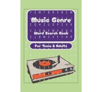 Music Genres Word Search Book: Word Search Puzzles with Easy To Read Print about Music Around The World/ 6x9inches, 120 pages/ 50+ puzzles … Gift for Vacation, Holidays and Relaxation