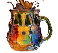 Music Gift Cup - Fun Guitar Mang Mug con un diseño único | Taza de amantes de la guitarra | Copa de té o café ideal para músicos, maestros, amantes de la guitarra, coleccionistas, uso diario, viajes,