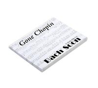 Music Gifts Company: A7 Sticky Notepad - Gone Chopin Bach Soon