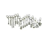 Music Gifts Company: Pewter Keyring - Electric Guitar 'G Style'. para Guitarra Electrica
