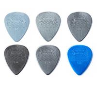 Music Gifts Plus Dunlop Nylon Max Grip - Paquete de muestras de púas estándar (2 de cada calibre)