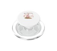 Music Heals The Soul de Mujer con cáncer con Cinta Rosa PopSockets PopGrip para MagSafe
