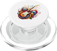 Music is Life: Guitarra Eléctrica y Notas Musicales PopSockets PopGrip para MagSafe