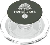 Music is Life - Vintage Banjo & Tree Distressed Musician PopSockets PopGrip para MagSafe