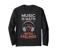 Music Is Math With Feelings Headphones Heartbeat Art Manga Larga
