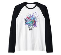 Music Is My DNA Rhythm Graphic Vintage Retro Músico Camiseta Manga Raglan
