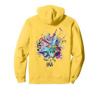 Music Is My DNA Rhythm Graphic Vintage Retro Músico Sudadera con Capucha