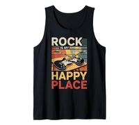 Music Is My Happy Place Música Auriculares Dj Dj Camiseta sin Mangas