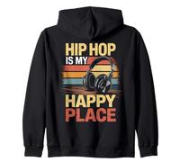 Music Is My Happy Place Música Auriculares Dj Dj Sudadera con Capucha