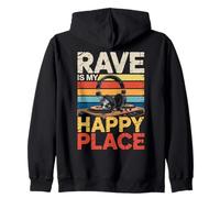 Music Is My Happy Place Música Auriculares Dj Dj Sudadera con Capucha
