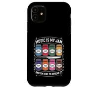 Music Is My Jam Funny Lover Juego de Palabras Rock Jazz Blues Pop Folk Carcasa para iPhone 11