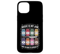 Music Is My Jam Funny Lover Juego de Palabras Rock Jazz Blues Pop Folk Carcasa para iPhone 15 Plus