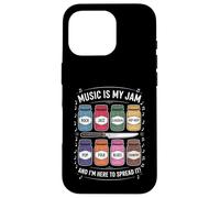 Music Is My Jam Funny Lover Juego de Palabras Rock Jazz Blues Pop Folk Carcasa para iPhone 16 Pro