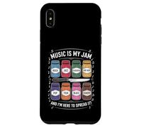 Music Is My Jam Funny Lover Juego de Palabras Rock Jazz Blues Pop Folk Carcasa para iPhone XS MAX