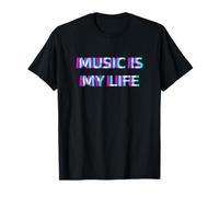 Music Is My Life Night out Party Dance Festival Club Wear Camiseta