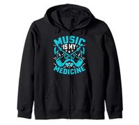 Music Is My Medicine - Guitarista Musical Sudadera con Capucha