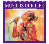 Music is our life - Comic works (Wall Calendar 2026 12" x 24" / 30 x 60 cm (open)) CALVENDO 12 Month Wall Calendar