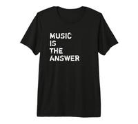 Music is The Answer DJ Camiseta Premium